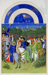 Mai, Les Très Riches Heures du duc de Berry, 1412-1416