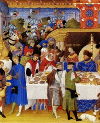 Très Riches Heures du duc de Berry Folio 1, verso: January
