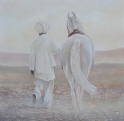 Rabari et cheval blanc