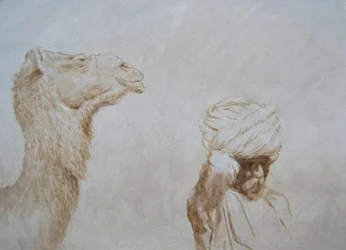 Rabari menant un chameau