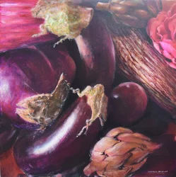 Nature morte, aubergine