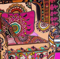 Chaise Suzani, 2009 (techniques mixtes)