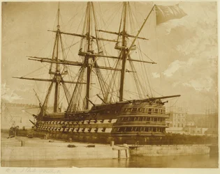 H.M.S. Duke of Wellington à Keyham, Angleterre.