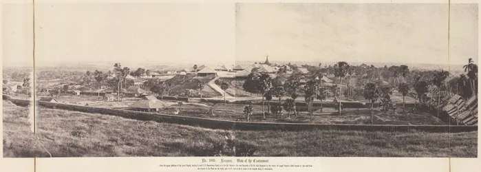 Rangoon : vue du cantonnement