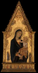 Madone et Enfant avec Saints et Anges, vers 1350
