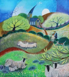 Kissing Gate, 2021 (acrylique sur papier)