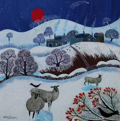 Temps de neige, 2025 (acrylique sur lin)