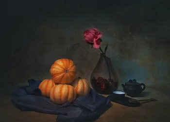 Nature morte automnale chaleureuse