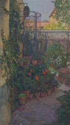 Le triptyque ou le jardin fleuri
