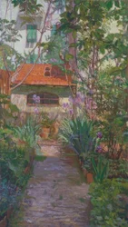 Le triptyque ou le jardin fleuri