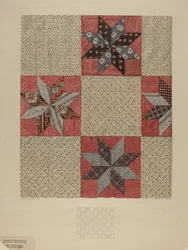 Couette à motif étoile, c. 1937