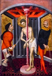 La Flagellation du Christ (tempera sur bois)