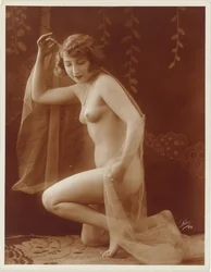 Nu féminin au voile