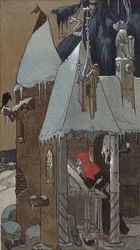 Le copiste. Ex-libris de Robert Forrer, 1890