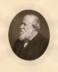 Robert Browning, poète et dramaturge anglais, vers 1880