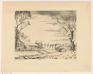 Ferme dans un paysage d