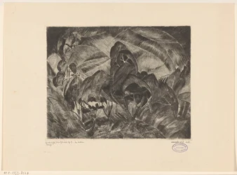 Paysage de collines avec arbres (Les Arbres)