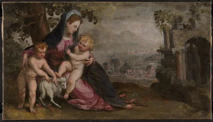 Marie avec Jésus et Jean