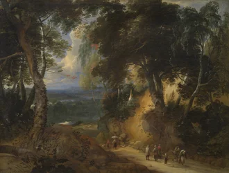 La forêt de Soignes avec les vendeurs du marché