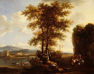 Un paysage fluvial boisé à l