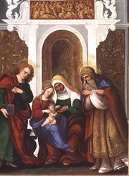 Madone et enfant avec SS. Anne, Jean l