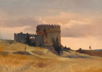 Le Tombeau de Caecilia Metella, vers 1830