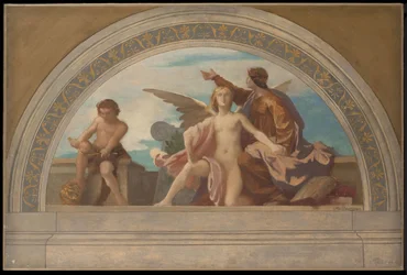 Esquisse pour le Salon des Lettres, Hôtel de Ville, Paris : La Philosophie libère la pensée, vers 1890
