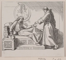 Illustration de "Svend Tveskægs voyage en Angleterre et la bataille de Svold"