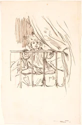 Lili dans un lit à barreaux