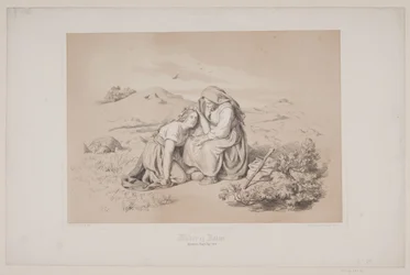 Mère et fille, page 289, illustration pour "La Fuite du Cerf" de Christian Winther