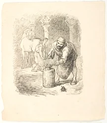 Esquisse pour une illustration de Skarnbassen