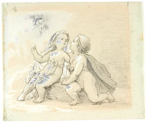 Vignette avec un garçon proposant à une fille