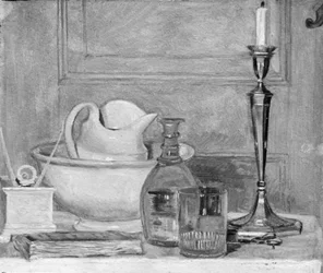 Nature morte en blanc et gris