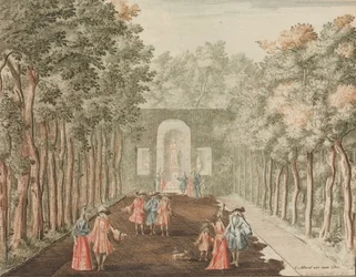 De Laan na Ceres, contre le Beeld de Phaunus, dans: Tooneel Der Voornaamste Nederland