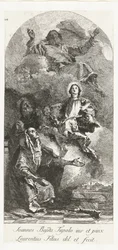 Saints Joachim et Anne avec Dieu le Père et la Vierge