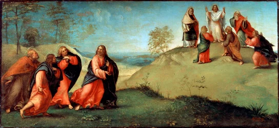 Christ conduisant les apôtres au mont Thabor