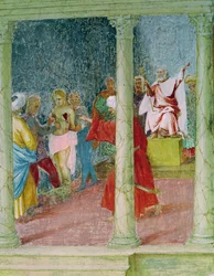Scènes de la vie de Sainte Barbe (détail)
