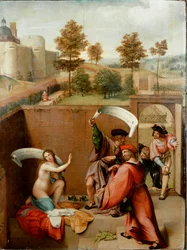 Suzanne au bain ou « Suzanne et les vieillards » (peinture de Lorenzo Lotto, 1517)
