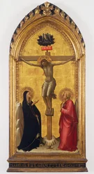 Le Christ en croix avec la Vierge et le saint
Jean