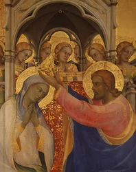 Couronnement de la Vierge, détail