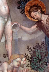 Saint Jean-Baptiste baptisant les foules dans le Jourdain (détail)