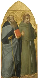 Saints François et Antoine Abbé, vers 1400