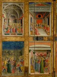 Reliquaire des portes de Santa Maria della Scala. panneau intérieur