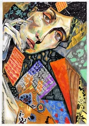 Portrait en collage inspirant