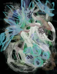 Fond sombre « Moody Blue » abstrait