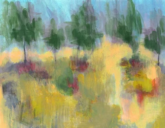 Paysage abstrait coloré