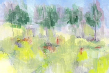 Paysage pastel onirique