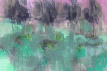 Une forêt bleu sarcelle de rêve