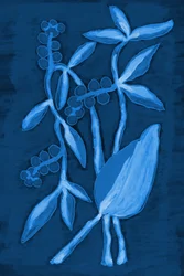 Seed Pod 1 Bleu foncé