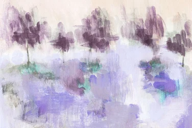 Paysage violet serein